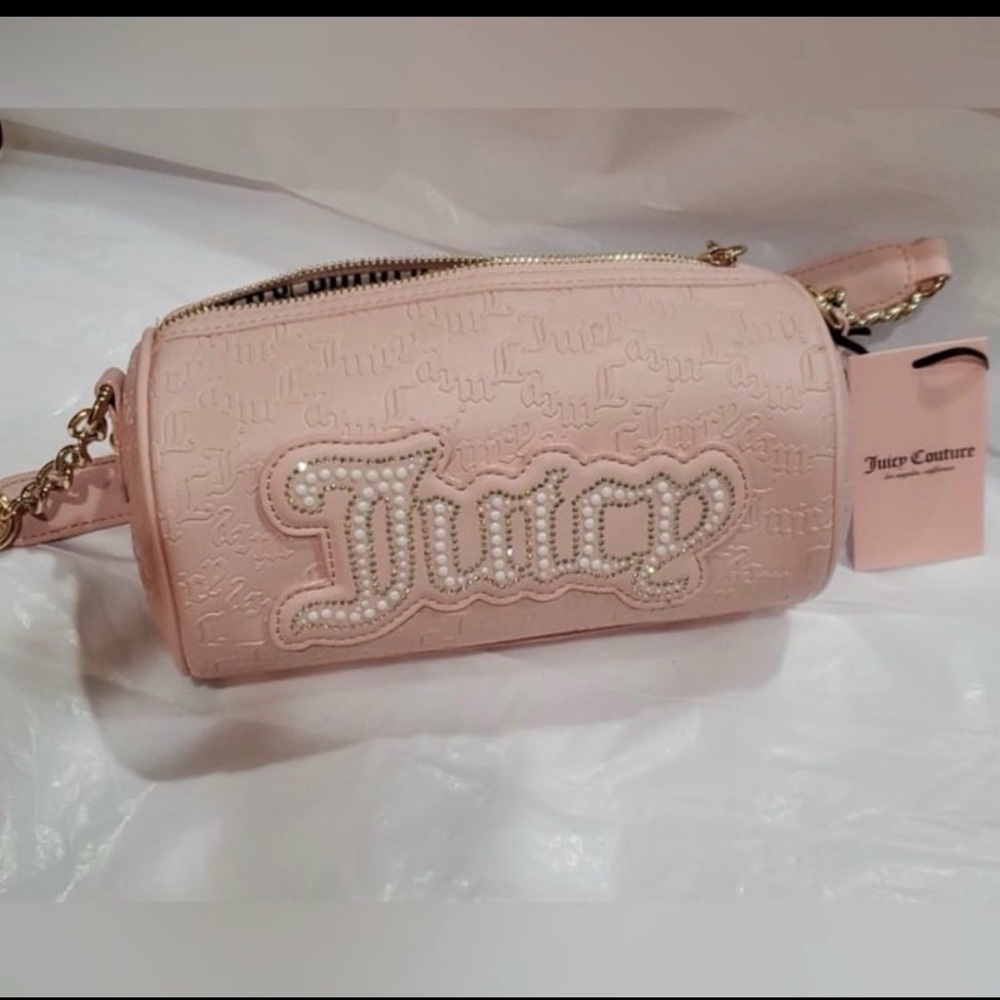Juicy Couture string of pearls Barrel bag Pink color - Picture 3 of 6